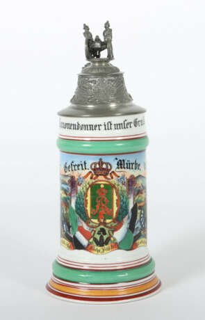 Reservistenkrug Porzellan, 0,5 l, polychrom lithog… - photo 1