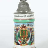 Reservistenkrug Porzellan, 0,5 l, polychrom lithog… - photo 1