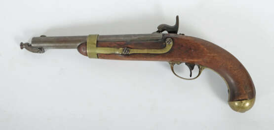 Perkussionsschloss-Pistole wohl um 1850, Lauf und … - фото 2