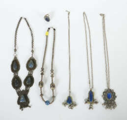 6 Teile Ziwar Schmuck Afghanistan, 1. Hälfte 20. J…