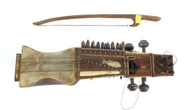 Sarang Afghanistan, 19. Jh., Saiteninstrument, Hol…