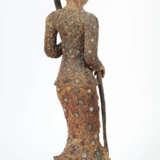 Holzfigur ''Mutter Erde'' Burma, 18. Jh., Holz ges… - Foto 2