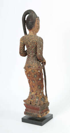 Holzfigur ''Mutter Erde'' Burma, 18. Jh., Holz ges… - Foto 2
