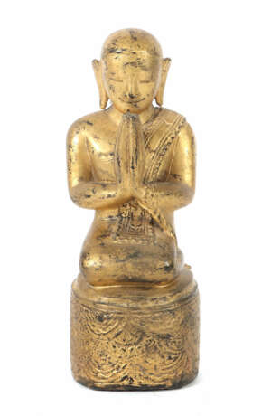 Burmesischer Buddha 19./20 Jh., Holz, geschnitzt, … - Foto 1