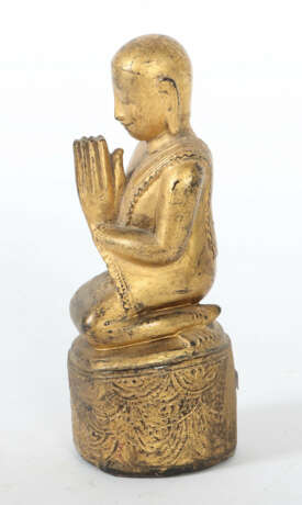 Burmesischer Buddha 19./20 Jh., Holz, geschnitzt, … - Foto 2