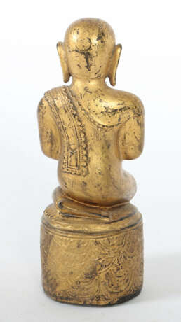 Burmesischer Buddha 19./20 Jh., Holz, geschnitzt, … - Foto 3