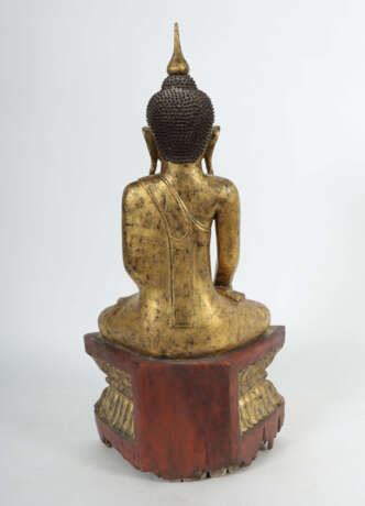 Buddha Shakyamuni Burma, Mitte 20. Jh., Holz, gesc… - фото 2