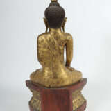 Buddha Shakyamuni Burma, Mitte 20. Jh., Holz, gesc… - фото 2