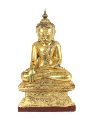 Buddha Shakyamuni Burma, 2. Hälfte 20. Jh., Holz, … - фото 1