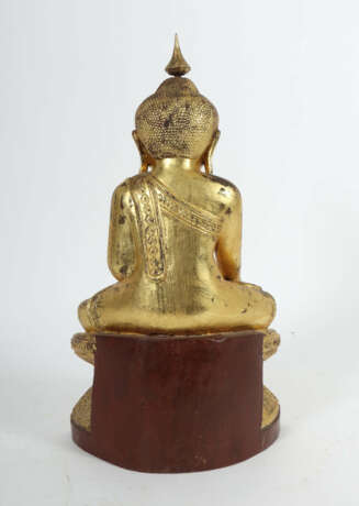 Buddha Shakyamuni Burma, 2. Hälfte 20. Jh., Holz, … - фото 2