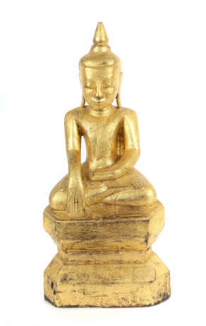 Buddha Shakyamuni Burma, Mitte 20. Jh., Holz, gesc… - photo 1