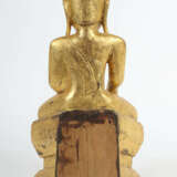 Buddha Shakyamuni Burma, Mitte 20. Jh., Holz, gesc… - photo 2