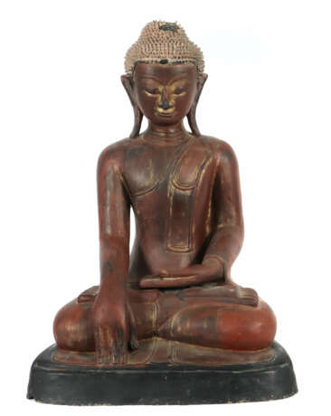 Buddha Burma, 2. Drittel 20. Jh., Lacquerware, sch… - photo 1