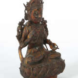 Guanyin China, ca. 15. Jh., Bronze, Reste einer al… - Foto 2