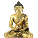Buddha Shakyiamuni China, 19. Jh., Bronze, feuerve… - photo 1