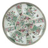Famille Rose-Medaillon Teller China, Quianlong Mar… - photo 1