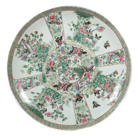 Famille Rose-Medaillon Teller China, Quianlong Mar… - photo 1