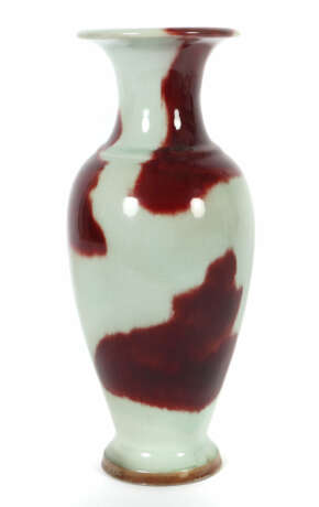 Balustervase China, 1. Hälfte 20. Jh., Keramik, br… - Foto 2