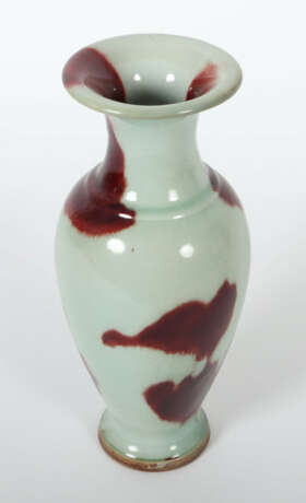 Balustervase China, 1. Hälfte 20. Jh., Keramik, br… - Foto 3