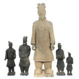 Konvolut 5 Kriegerfiguren China, 20. Jh., im Stil … - photo 1