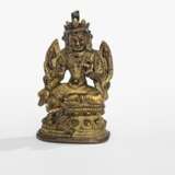 Drei feuervergoldete Bronzen: Manjushri, Amitayus und Syamatara - photo 1