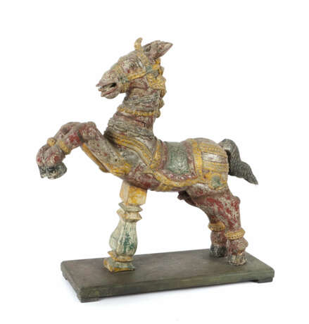 Pferdefigur im Sprung Indien/Rajasthan, 19./20. Jh… - Foto 1