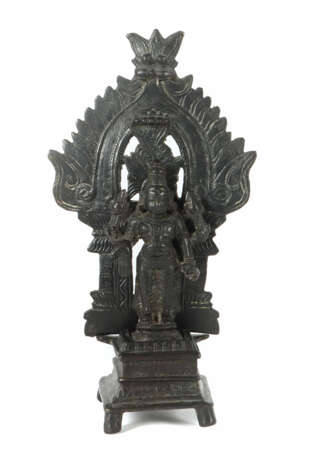 Vishnu Indien, 18./19. Jh., Kupferbronze, geschwär… - Foto 1