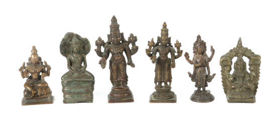 Konvolut 6 Miniaturen Bronze, 19./20. Jh., bestehe… - Foto 1