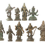Konvolut 9 Miniaturen Indien, 19. und 20. Jh., Bro… - photo 1
