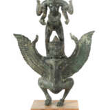 Vishnu auf Garuda Indien, 19. Jh., Bronze, vollpla… - photo 1