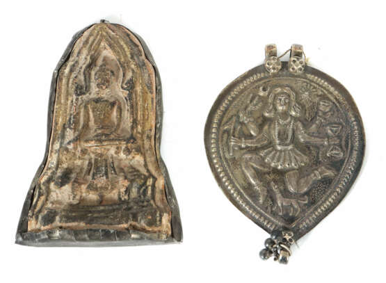 2 Amulette Wohl 18./19. Jh., das Buddha-Amulett au… - Foto 1