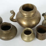 Konvolut 6 Bronzegefäße Wohl Indien, 19./20. Jh., … - photo 2
