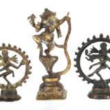 2 Shivas und Ganesha Indien, Mitte 20. Jh., Bronze… - photo 1
