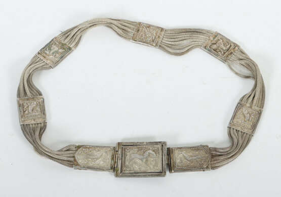 Hochzeitsgürtel wohl Indien, 20. Jh., Silber (säur… - photo 4