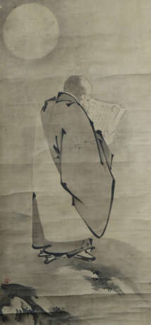 Rollbild Japan, 19. Jh., Tuschmalerei auf Papier, … - photo 1
