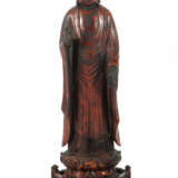Amida Japan, 18./19. Jh., Holz, geschnitzt, rote L… - photo 1
