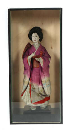 Hina Puppe Japan, um 1800, Holz geschnitzt, Papier… - photo 1
