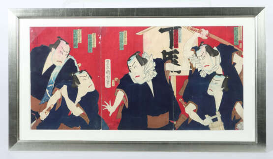 Toyohara Kunichika Japan, 1835-1900, 2 verschieden… - Foto 3