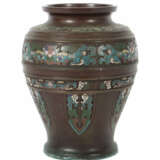 Champlevé Vase Japan, um 1900, Messing, patiniert,… - photo 1