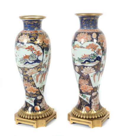 Balusterförmiges Vasenpaar Japan 19. Jahrhundert, … - Foto 1