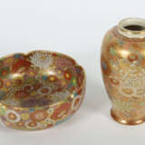 Konvolut Vase und Schale Japan 19. Jh., Meiji-Zeit… - Foto 2