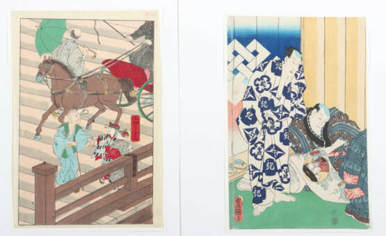 15 Farbholzschnitte Japan, 19 Jh., verschiedene Kü… - Foto 6