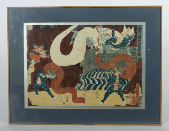 Kunisato, Utagawa Japan, ? - 1858, Farbholzschnitt… - Foto 2