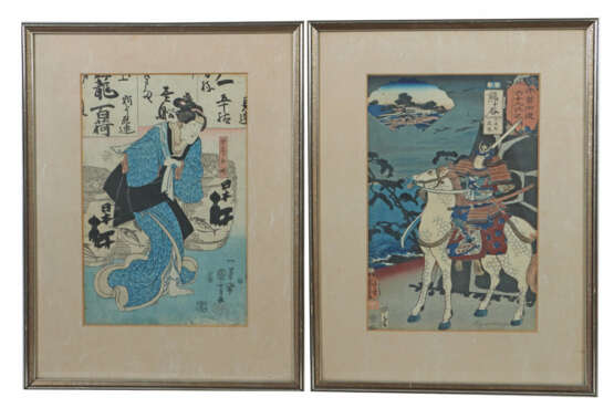 Koniyushi, Utagawa Japan 1898 - 1861, 2 Farbholzsc… - photo 1