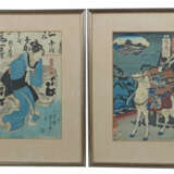 Koniyushi, Utagawa Japan 1898 - 1861, 2 Farbholzsc… - photo 1