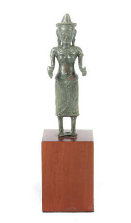 Lakshmi Miniatur Kambodscha, wohl 19. Jh., Bronze(… - Foto 1
