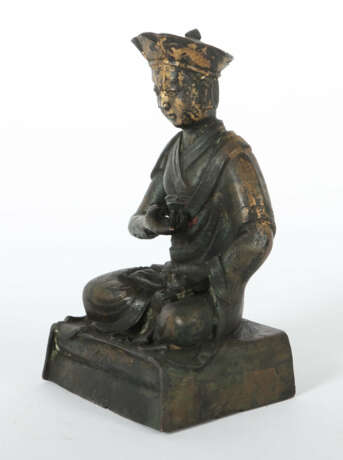 Lohan Tibet, wohl 18. Jh., oder älter, Bronze, Res… - photo 2