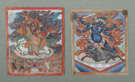 3 Darstellungen Tibet/Mongolei, 19. Jh., als Minia… - Foto 4