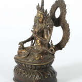 Syamatara Tibet, wohl 18./19. Jh., Bronze, Reste e… - Foto 2