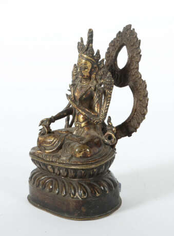 Syamatara Tibet, wohl 18./19. Jh., Bronze, Reste e… - Foto 2